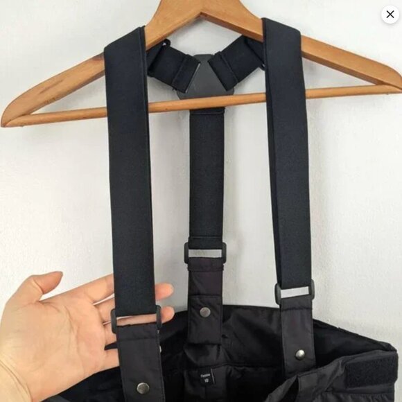 VERBIO Black Snow Ski Pants Winter Insulated Snowboard Suspenders Bib Outdoors - Picture 8 of 14